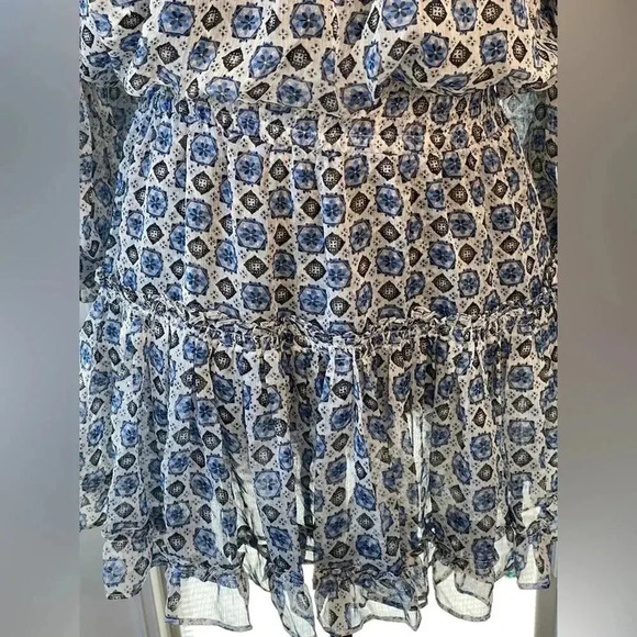 MISA LOS ANGELES Zonia Mini Dress in Blue Scorpios Tile Womens Size XS NWT - Picture 5 of 13